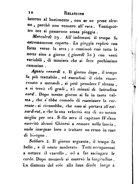 [Relazione delle isole Pelew situate nella parte occidentale dell'Oceano Pacifico composta sui giornali, e sulle notizie comunicate dal capitano Enrico Wilson ... Versione dal francese dal sig. Natale Pianazza corredata dal ritratto dell'autore, di una carta geografica, e di rami colorati. Vol 1. [-2.]] 1