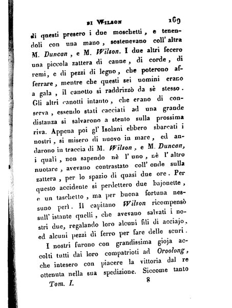 [Relazione delle isole Pelew situate nella parte occidentale dell'Oceano Pacifico composta sui giornali, e sulle notizie comunicate dal capitano Enrico Wilson ... Versione dal francese dal sig. Natale Pianazza corredata dal ritratto dell'autore, di una carta geografica, e di rami colorati. Vol 1. [-2.]] 1