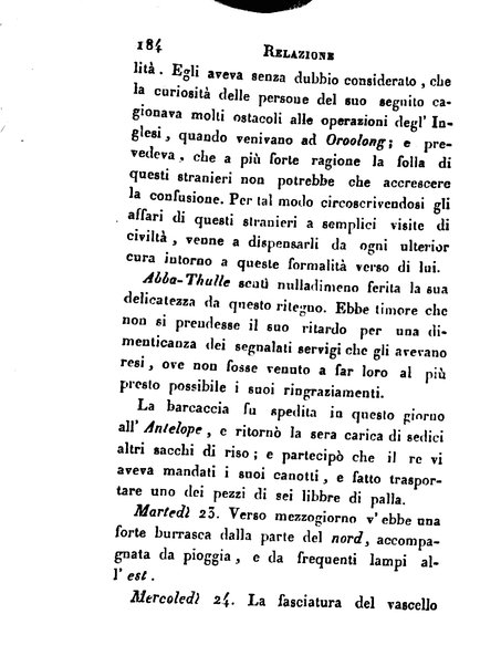 [Relazione delle isole Pelew situate nella parte occidentale dell'Oceano Pacifico composta sui giornali, e sulle notizie comunicate dal capitano Enrico Wilson ... Versione dal francese dal sig. Natale Pianazza corredata dal ritratto dell'autore, di una carta geografica, e di rami colorati. Vol 1. [-2.]] 1