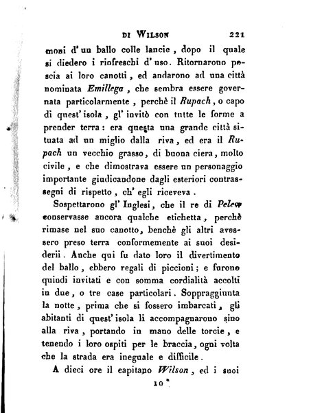 [Relazione delle isole Pelew situate nella parte occidentale dell'Oceano Pacifico composta sui giornali, e sulle notizie comunicate dal capitano Enrico Wilson ... Versione dal francese dal sig. Natale Pianazza corredata dal ritratto dell'autore, di una carta geografica, e di rami colorati. Vol 1. [-2.]] 1