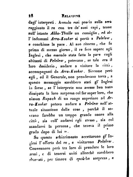 [Relazione delle isole Pelew situate nella parte occidentale dell'Oceano Pacifico composta sui giornali, e sulle notizie comunicate dal capitano Enrico Wilson ... Versione dal francese dal sig. Natale Pianazza corredata dal ritratto dell'autore, di una carta geografica, e di rami colorati. Vol 1. [-2.]] 2