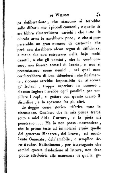 [Relazione delle isole Pelew situate nella parte occidentale dell'Oceano Pacifico composta sui giornali, e sulle notizie comunicate dal capitano Enrico Wilson ... Versione dal francese dal sig. Natale Pianazza corredata dal ritratto dell'autore, di una carta geografica, e di rami colorati. Vol 1. [-2.]] 2