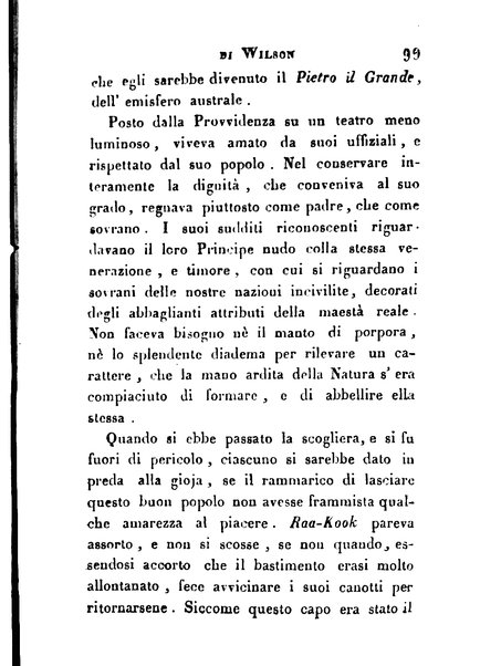[Relazione delle isole Pelew situate nella parte occidentale dell'Oceano Pacifico composta sui giornali, e sulle notizie comunicate dal capitano Enrico Wilson ... Versione dal francese dal sig. Natale Pianazza corredata dal ritratto dell'autore, di una carta geografica, e di rami colorati. Vol 1. [-2.]] 2