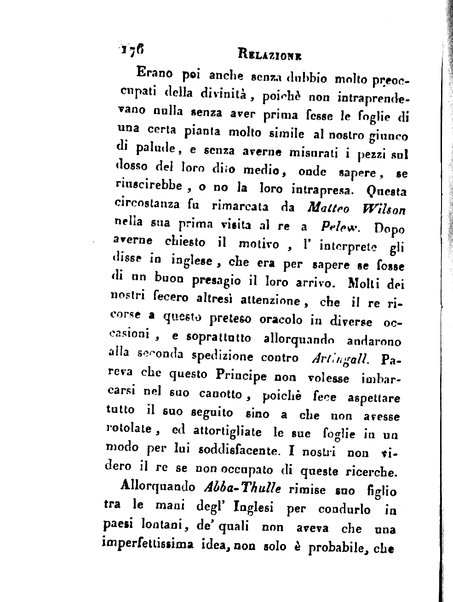 [Relazione delle isole Pelew situate nella parte occidentale dell'Oceano Pacifico composta sui giornali, e sulle notizie comunicate dal capitano Enrico Wilson ... Versione dal francese dal sig. Natale Pianazza corredata dal ritratto dell'autore, di una carta geografica, e di rami colorati. Vol 1. [-2.]] 2
