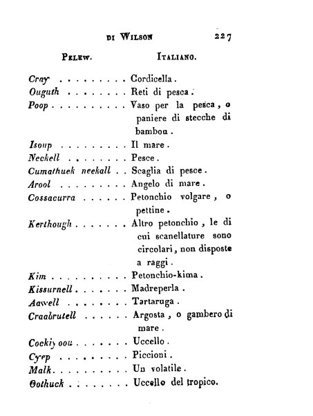 [Relazione delle isole Pelew situate nella parte occidentale dell'Oceano Pacifico composta sui giornali, e sulle notizie comunicate dal capitano Enrico Wilson ... Versione dal francese dal sig. Natale Pianazza corredata dal ritratto dell'autore, di una carta geografica, e di rami colorati. Vol 1. [-2.]] 2