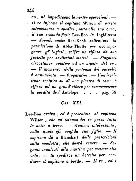 [Relazione delle isole Pelew situate nella parte occidentale dell'Oceano Pacifico composta sui giornali, e sulle notizie comunicate dal capitano Enrico Wilson ... Versione dal francese dal sig. Natale Pianazza corredata dal ritratto dell'autore, di una carta geografica, e di rami colorati. Vol 1. [-2.]] 2