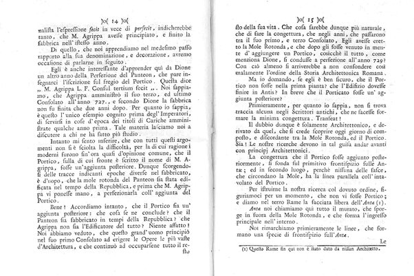 Osservazioni istorico-architettoniche sopra il Panteon