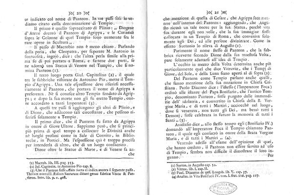 Osservazioni istorico-architettoniche sopra il Panteon