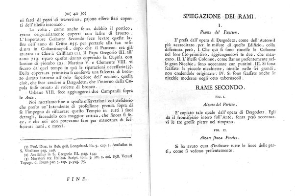 Osservazioni istorico-architettoniche sopra il Panteon