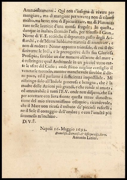 1: Parte prima in cui si tratta delle vivande di grasso