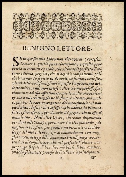 1: Parte prima in cui si tratta delle vivande di grasso