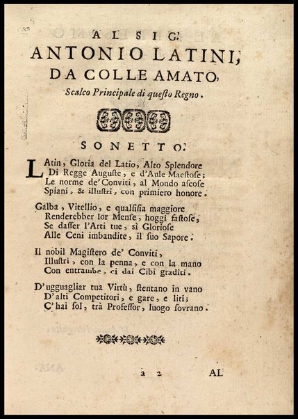 1: Parte prima in cui si tratta delle vivande di grasso
