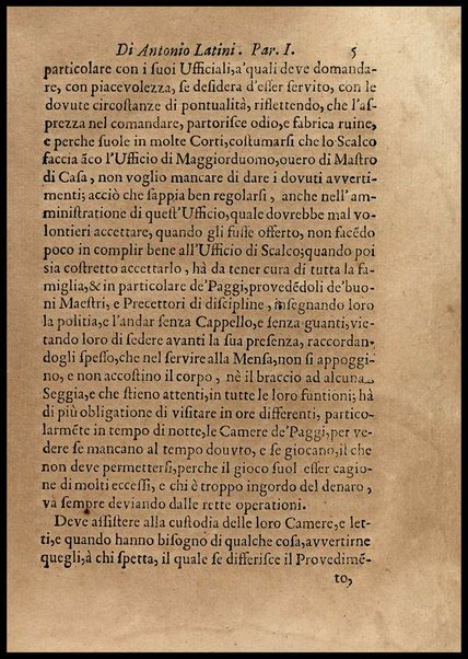 1: Parte prima in cui si tratta delle vivande di grasso