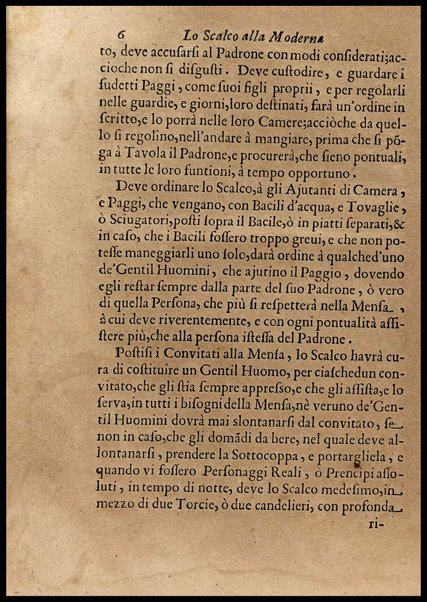 1: Parte prima in cui si tratta delle vivande di grasso