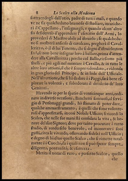 1: Parte prima in cui si tratta delle vivande di grasso