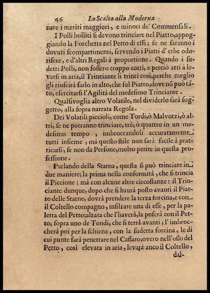 1: Parte prima in cui si tratta delle vivande di grasso