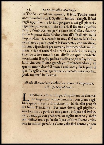 1: Parte prima in cui si tratta delle vivande di grasso