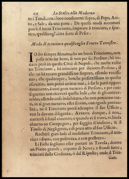 1: Parte prima in cui si tratta delle vivande di grasso