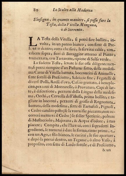 1: Parte prima in cui si tratta delle vivande di grasso