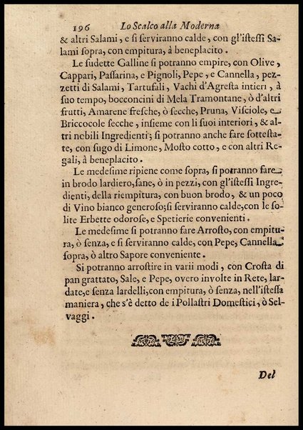 1: Parte prima in cui si tratta delle vivande di grasso