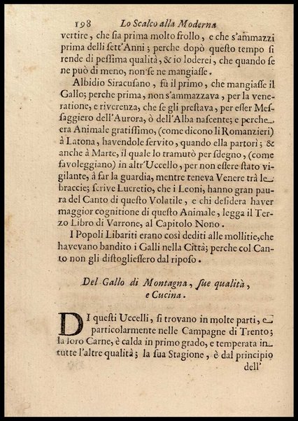 1: Parte prima in cui si tratta delle vivande di grasso