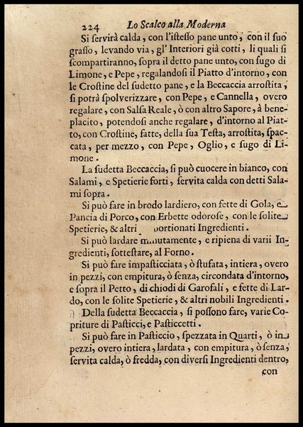 1: Parte prima in cui si tratta delle vivande di grasso