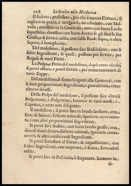 1: Parte prima in cui si tratta delle vivande di grasso