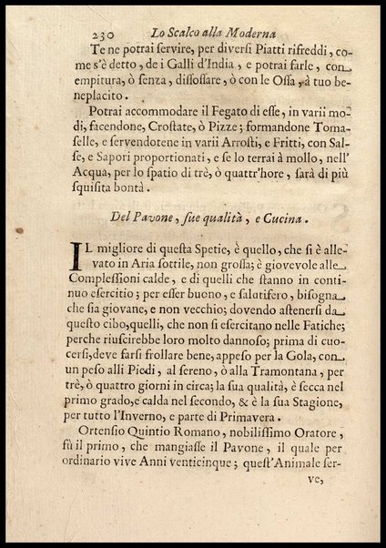 1: Parte prima in cui si tratta delle vivande di grasso