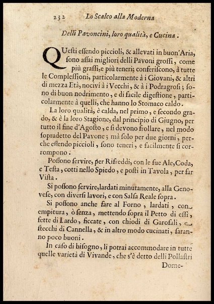 1: Parte prima in cui si tratta delle vivande di grasso