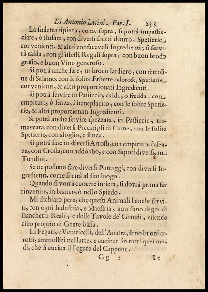 1: Parte prima in cui si tratta delle vivande di grasso