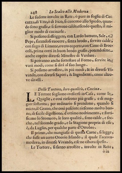 1: Parte prima in cui si tratta delle vivande di grasso