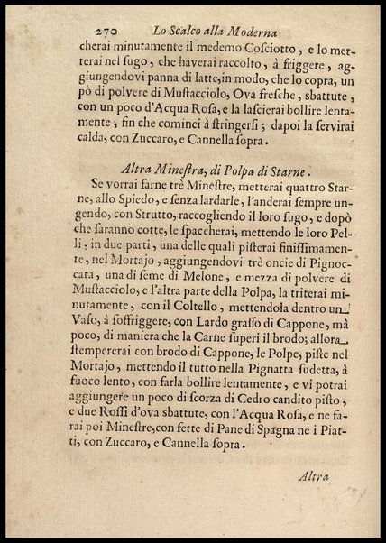 1: Parte prima in cui si tratta delle vivande di grasso