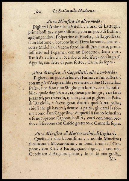 1: Parte prima in cui si tratta delle vivande di grasso