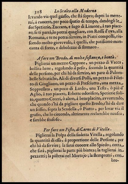 1: Parte prima in cui si tratta delle vivande di grasso