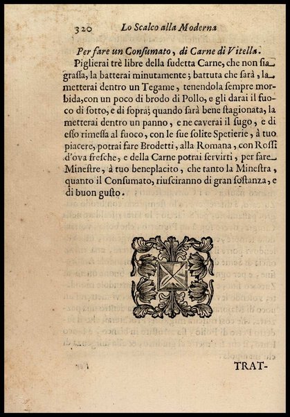 1: Parte prima in cui si tratta delle vivande di grasso