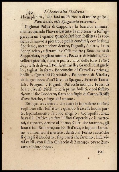 1: Parte prima in cui si tratta delle vivande di grasso