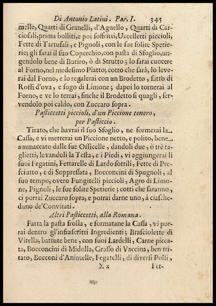 1: Parte prima in cui si tratta delle vivande di grasso