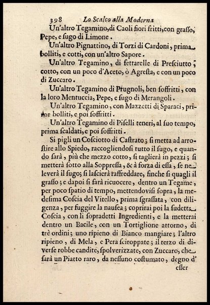 1: Parte prima in cui si tratta delle vivande di grasso