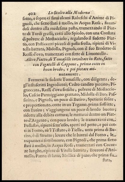 1: Parte prima in cui si tratta delle vivande di grasso