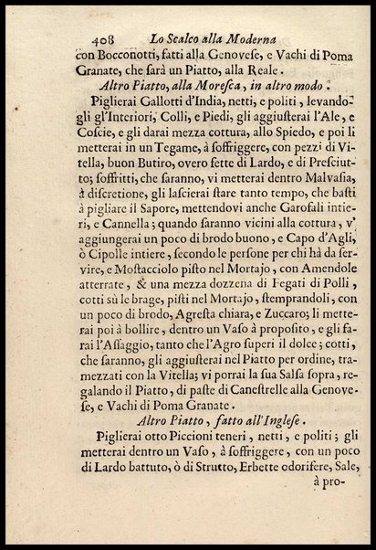 1: Parte prima in cui si tratta delle vivande di grasso