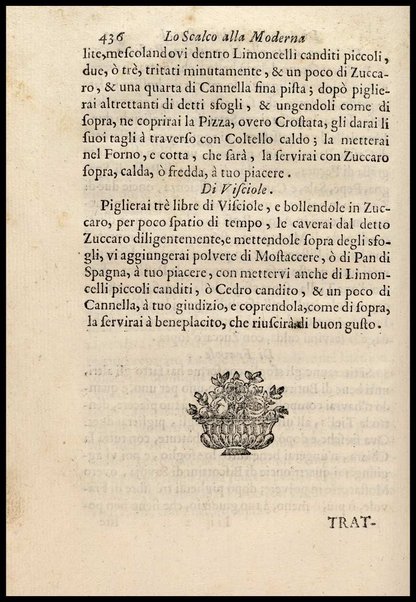 1: Parte prima in cui si tratta delle vivande di grasso