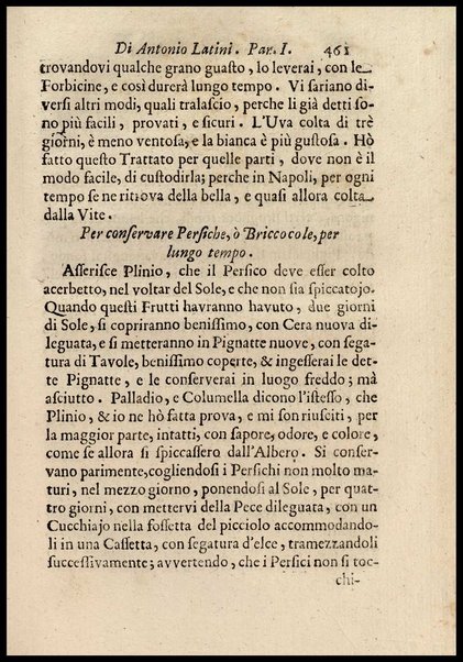 1: Parte prima in cui si tratta delle vivande di grasso