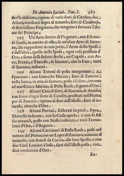 1: Parte prima in cui si tratta delle vivande di grasso