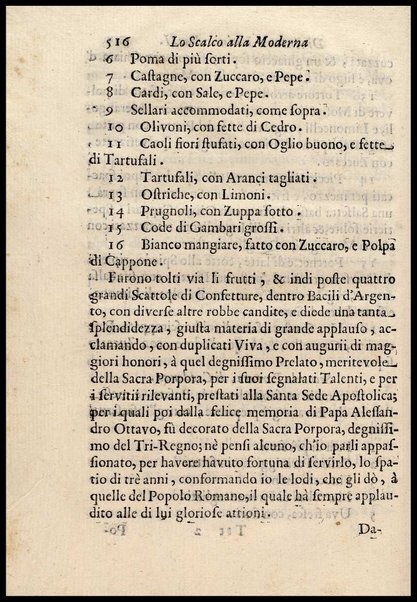 1: Parte prima in cui si tratta delle vivande di grasso