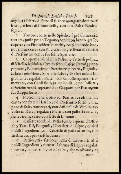 1: Parte prima in cui si tratta delle vivande di grasso