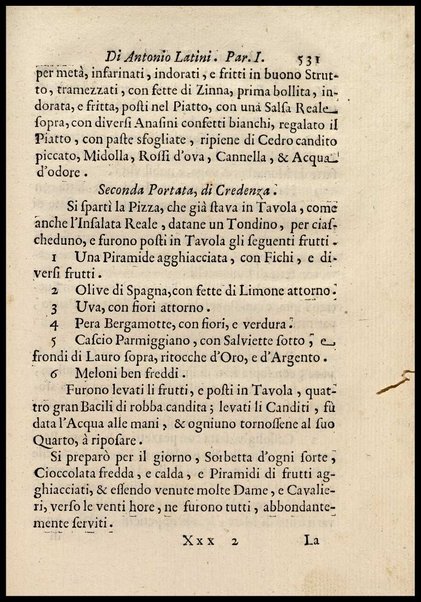 1: Parte prima in cui si tratta delle vivande di grasso