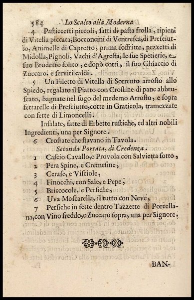 1: Parte prima in cui si tratta delle vivande di grasso