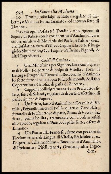 1: Parte prima in cui si tratta delle vivande di grasso