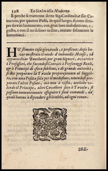 1: Parte prima in cui si tratta delle vivande di grasso