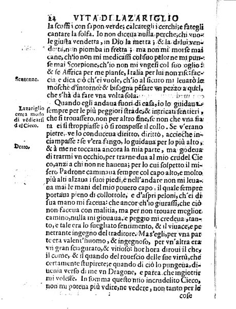 Il Picariglio castigliano, cioè La vita di Lazariglio di Tormes nell'Academia picaresca lo Ingegnoso sfortunato, composta, & hora accresciuta dallo stesso Lazariglio, & trasportata dalla spagnuola nell'italiana fauella da Barezzo Barezzi. Nella quale con viuaci discorsi, e gratiosi trattenimenti si celebrano le virtù, e si manifestano le di lui, & le altrui miserie, & infelicitadi: ...